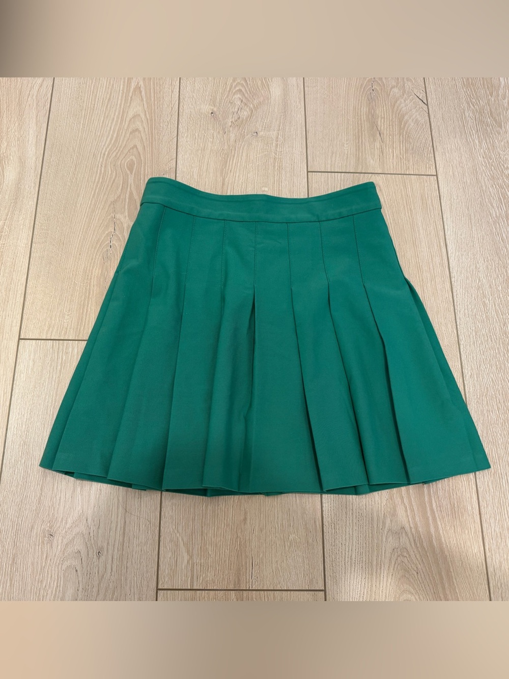 ARITZIA Sun-deh Green Pleated Mini Skirt - Women's Skirt
